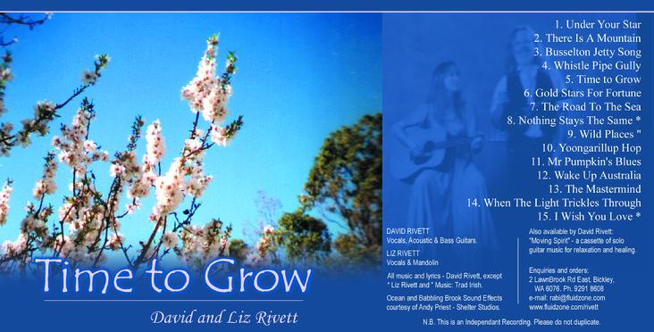 David and Liz Rivett's first album of original songs. Recorded by Andy Priest at Shelter Recording Studio in 1989.